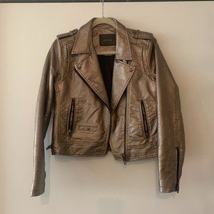 ✨ROSE GOLD✨ Vegan leather moto jacket